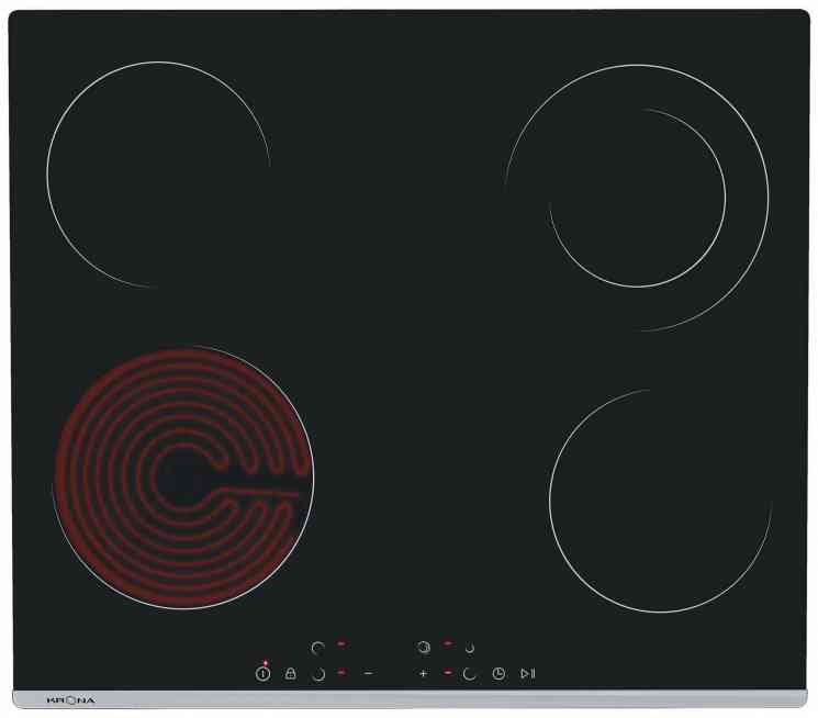 KRONA LUNA 60 BL/S K Электрическая варочная поверхность
