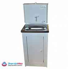 Умыв Чистюля белый 15 л с ЭВН мет бак, нерж.мойка