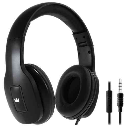 CROWN CMH-209T black ( Закрытого типа на проводе, складной корпус, регулируем гарнитура