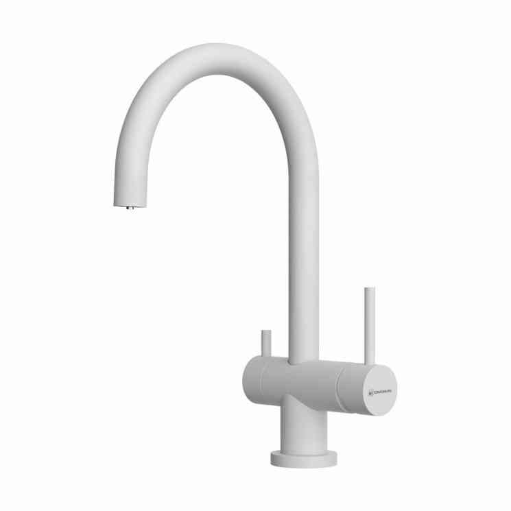 Omoikiri Yamada-P-WH, смеситель, гранит, белый