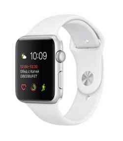 Apple Watch Series 2 42mm Silver Aluminum with White Sport Band