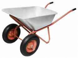 Тачка строительная, 110л, двухколесная, грузоподъемность 180кг, 2 колеса: 3.25/3.00-8 12110Пм