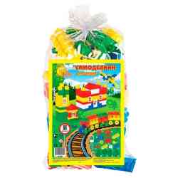 Конструктор 0590 "Строитель" малый (66 элемента в мешке) (15/1)