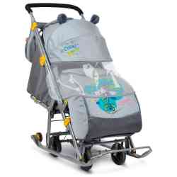 Коляска-санки "Ника детям 7" бирюза НД7 (2/1)