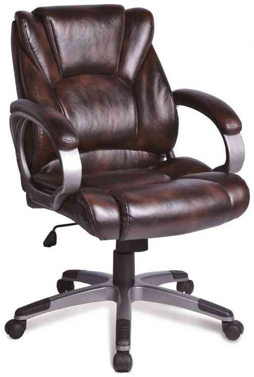 BRABIX "Eldorado EX-504", экокожа, коричневое, 530875 кресло офисное
