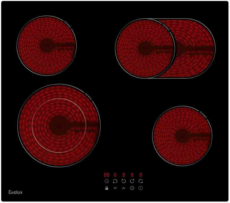 Evelux HEV 642 B варочная поверхность стеклокерамическая Evelux HEV 642 B варочная поверхность стеклокерамическая