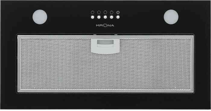 KRONA LUISA 600 GLASS black PB кухонная вытяжка