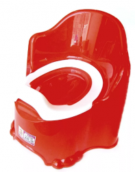 Горшок детский Комфорт красный 11111 (18/1)