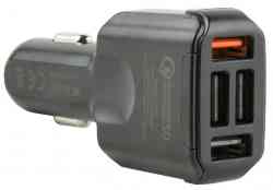 Автомобильное з/у red LINE 4xUSB (модель AC4-30), Quick Charge 3.0, черный