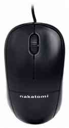 NAKATOMI MON-05U Navigator Optical black - 3 кнопки + ролик прокрутки, USB, черная мышь