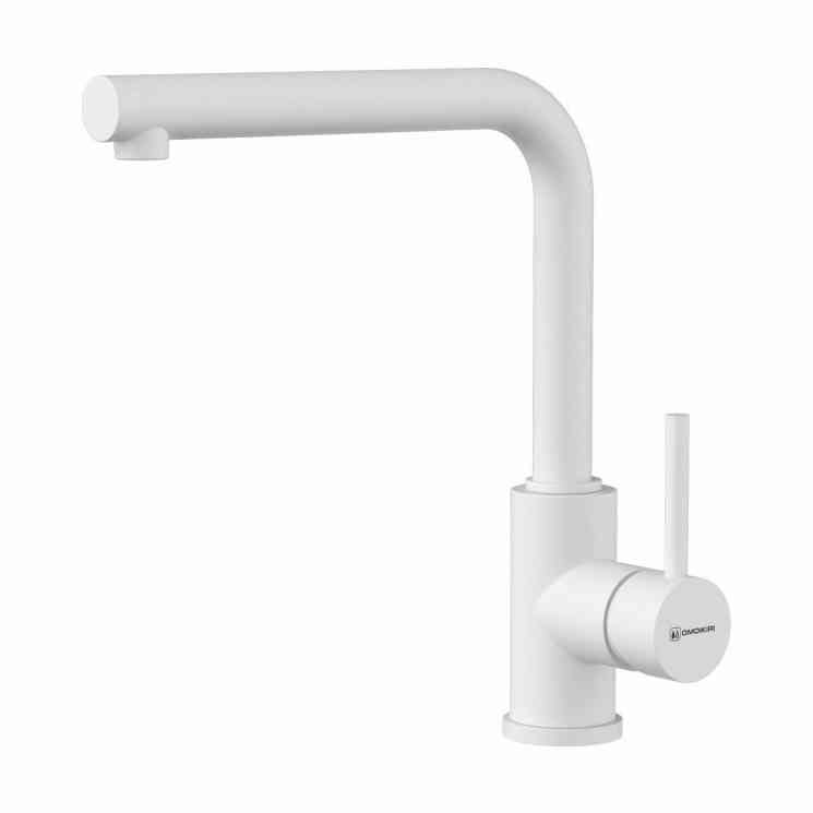 Omoikiri Nakagawa-P-WH, смеситель, гранит, белый