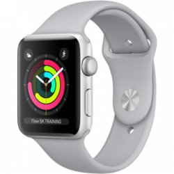 Apple Watch Series 3 42mm Silver Aluminum Case with Fog Sport Band