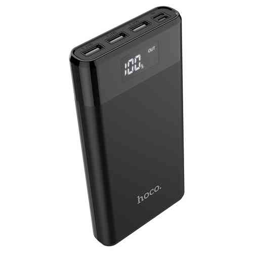 Внешний аккумулятор HOCO B35E 30000 мАч, 3USB, Micro, Type-C, дисплей, черный