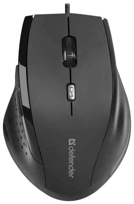DEFENDER Accura MM-362 черный,6 кнопок, 800-1600 dpi, USB мышь