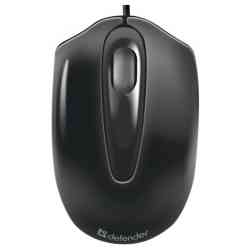 DEFENDER Optimum MS-130 USB B(Черный) 2кн+кл 800dpi коробочка мышь