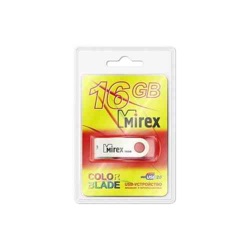 MIREX Flash drive USB2.0 16Gb Swivel, White RTL