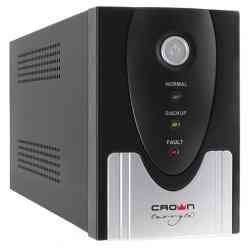 CROWN CMU-SP650IEC USB 650VA\360W, металл, 1x12V/7AH, розетки 6*IEC, RJ11/45 ИБП
