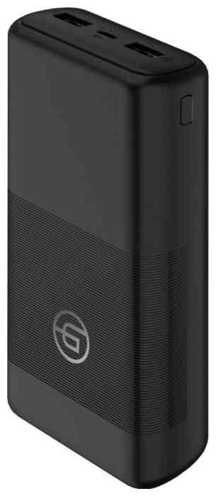 Внешний аккумулятор Ginzzu GB-3922B 20000mAh/5V/2.1A/2USB, черный