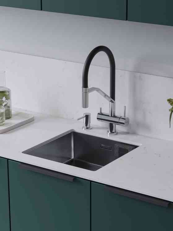 Omoikiri Tadzava 44-U-IN Quadro + Shinagawa 2 Plus-BN нержавеющая сталь