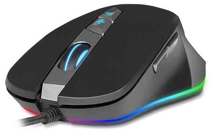 Игровая мышь SVEN RX-G970, 600-4000 DPI, 6 + 1 кнопок, soft touch, подсветка