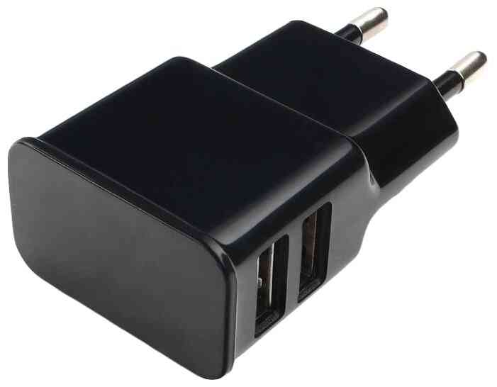 Сетевое з/у Cablexpert MP3A-PC-12 100/220V - 5V USB 2 порта, 2.1A, черный