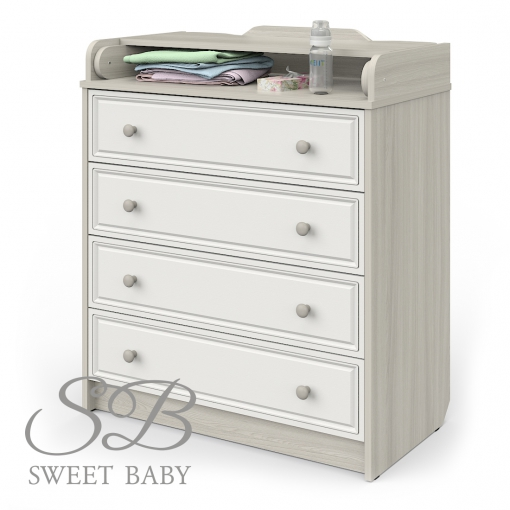 Комод Sweet Baby Silvio Frassino Bianco (Ясень+белый)