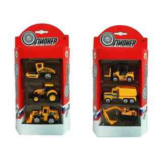 Набор машин металл., Строительная техника, 3 шт