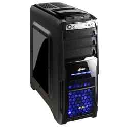 Case GMC Middle tower Aegis Pro Black, ATX, No PSU, LED fun. USB3.0