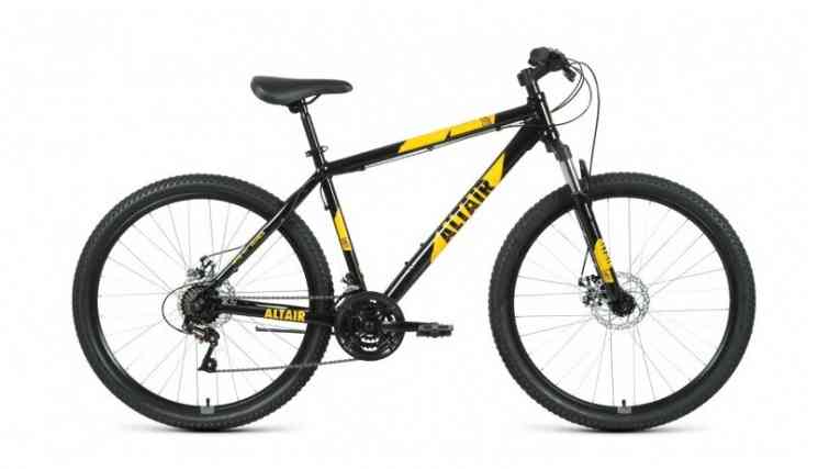 Велосипед ALTAIR AL 27,5 D (рост 19" 21ск.) 2020-2021, черный/оранжевый