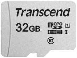 TRANSCEND SDHC 32Gb 300S Class10, UHS-I Class 1 (U1), R100Mb/s, W20Mb/s, TS32GSDC300S, RTL