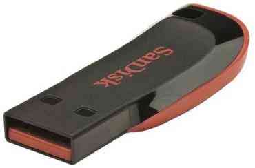 SANDISK Flash drive USB2.0 16Gb CZ50 Cruzer Blade, Black RTL