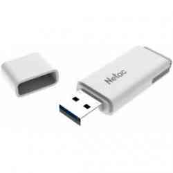 Флеш Диск Netac U185 64Gb <NT03U185N-064G-30WH>, USB3.0, с колпачком, пластиковая белая