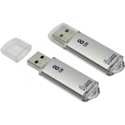 SMARTBUY 8Gb V-Cut Silver USB 2.0 USB Flash drive