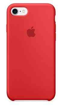 Силиконовый чехол Apple Case Red для iPhone 7