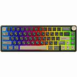 ROYAL KLUDGE R65 механическая, (65%, 66 кл.), Green Sand/Brown switch клавиатура
