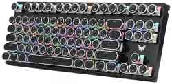 Механическая клавиатура CROWN CMGK-901, клавиш 87,в винтажном стиле,TKL, Настраиваемая RGB