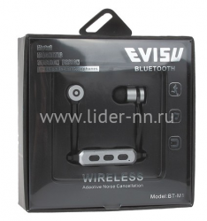 Bluetooth EVISU (BT-M1ch) вакуумные серебро наушники