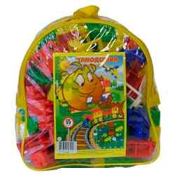 Конструктор 8022 "Строитель" в рюкзаке (гигант 175 элементов) (5/1)