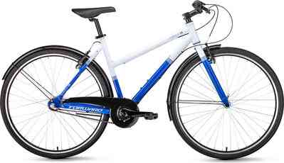 FORWARD CORSICA 28 (рост 500 мм 3ск.) 2018-2019, белый/синий Велосипед