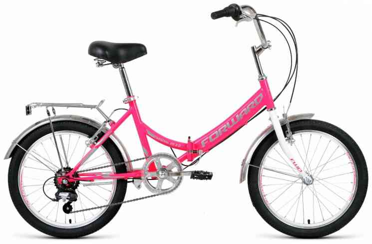 Велосипед FORWARD ARSENAL 20 2.0 (рост 14" 6ск. скл.) 2020-2021, розовый/серый