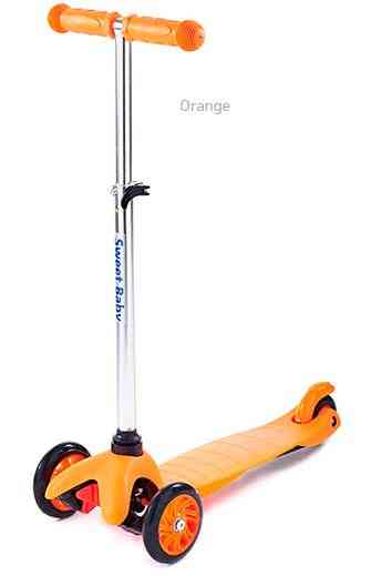 Самокат 3-х колесный Sweet Baby Triplex Bright Up Orange