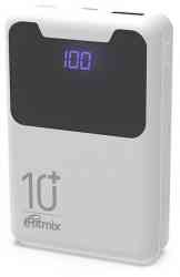 Внешний аккумулятор RITMIX RPB-10005 Indigo Black 10000 Mah microUSB+Type C, USB 5В 2.1А max