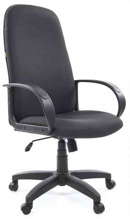 CHAIRMAN  СН 279, высокая спинка, с подлокотниками, черное-серое, 1138104 кресло офисное