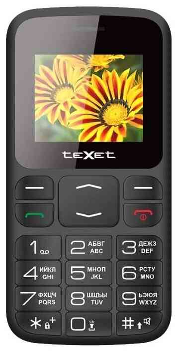 teXet TM-B208 черный мобильный телефон
