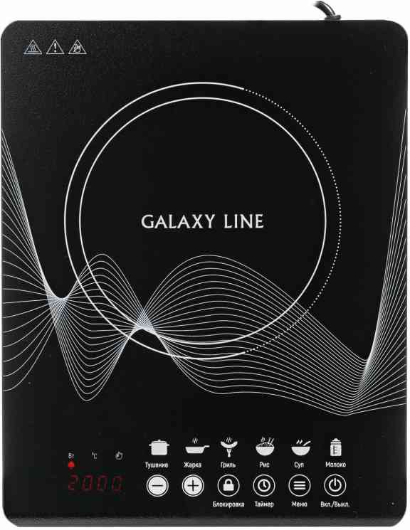 Электроплитка Galaxy LINE GL3063, черная