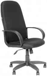 CHAIRMAN СН 279, высокая спинка, с подлокотниками, черное, 1138105 кресло офисное