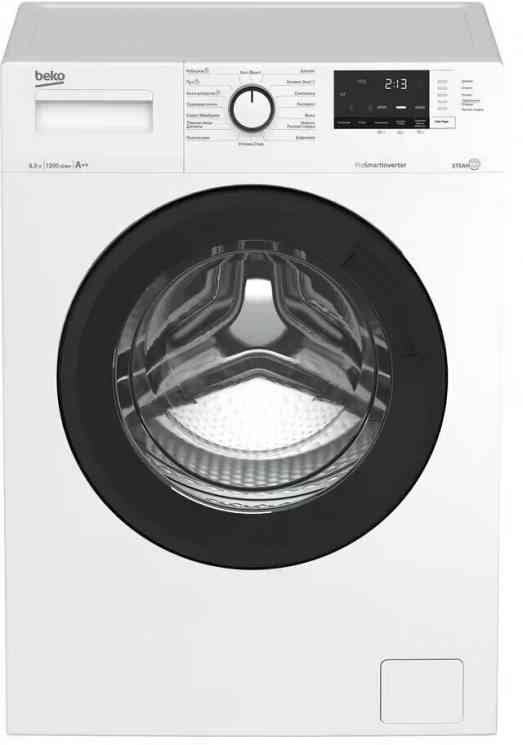 BEKO WSRE6H612ZAWI белый стиральная машина