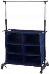 Вешалка напольная с полкой и органайзером 6 ячеек CR455 80*42*95-170 см (1)