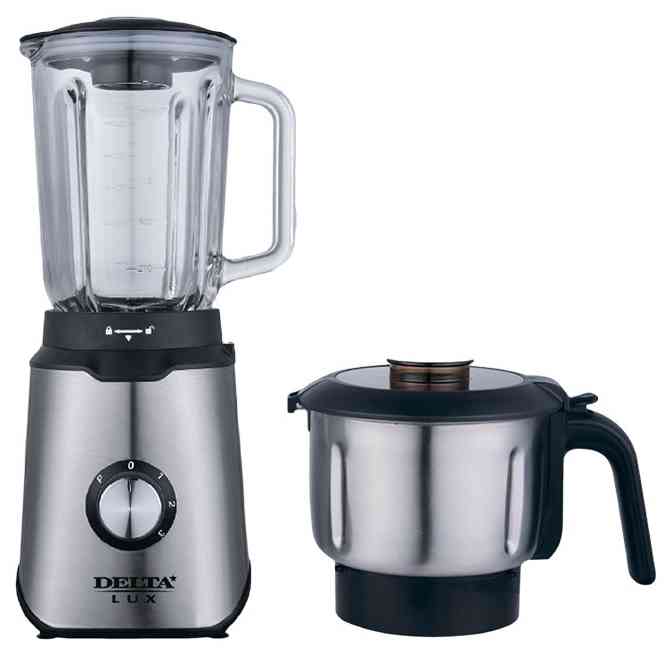DELTA LUX DL-7313 нерж. Блендер + измельчитель