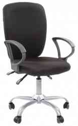 CHAIRMAN СН-9801, с подлокотниками, хром, черное, 6043754 кресло